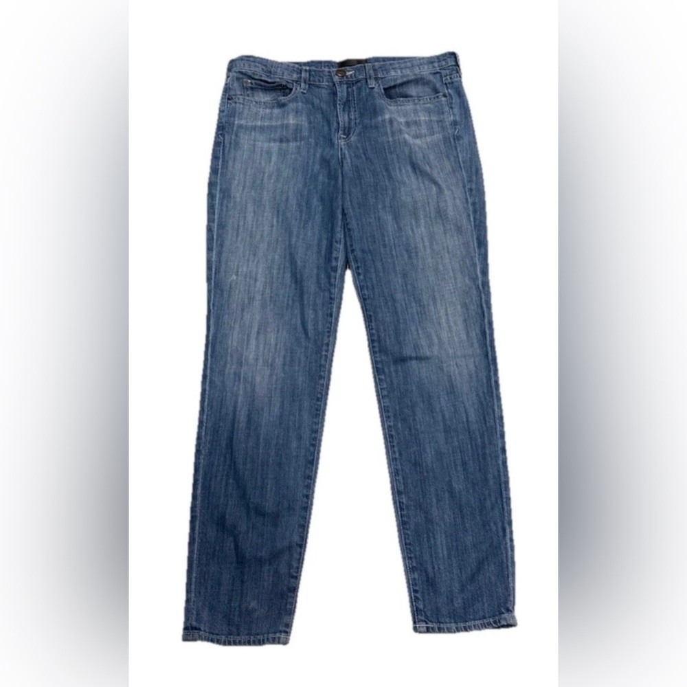 Vince Women’s Mason Jeans Relaxed Rolled Straight Leg Blue Denim 29
